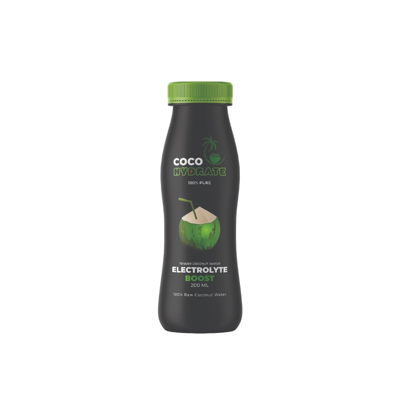Coco Hydrate 100% Pure Tender Coconut Water, 48x200ml Bottles, Electrolyte Boost